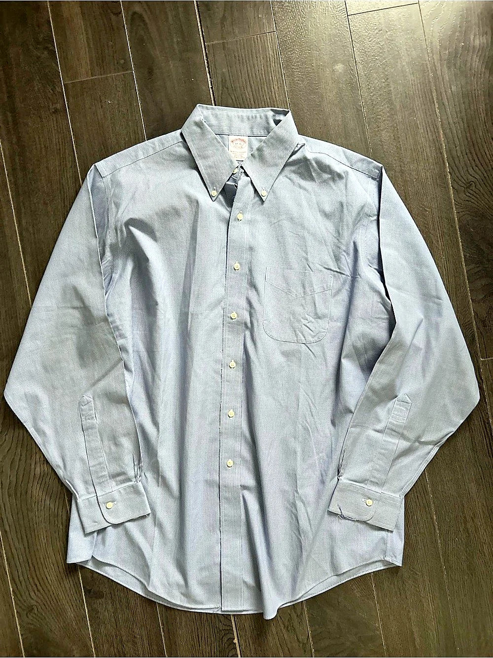 Brooks Brothers Original Polo Shirt Gingham Dress Shirt Size 17-35
